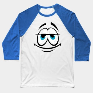 comic cartoon funny face Baseball T-Shirt